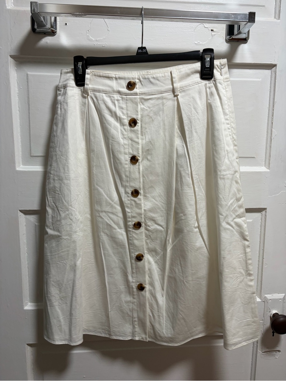 Ann Taylor Button-Down A-Line Skirt
